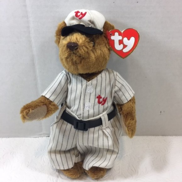 NEW TY The Attic Treasures Collection Cooper Baseball Bear Handmade Vtg - Picture 1 of 8
